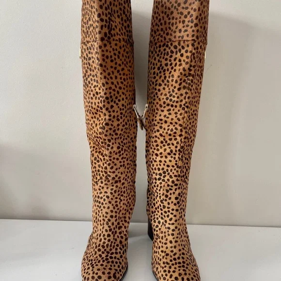 Diane Von Furstenberg Yvonne Pony hair Boots size 10 NWOT perfect - Picture 5 of 14